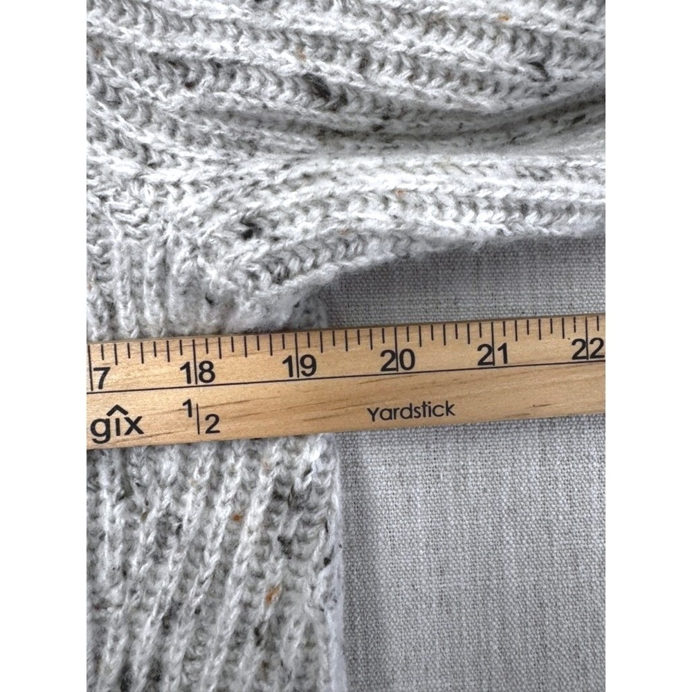 Madewell Donegal Flecked Shaker Stitch Pullover Sweater Grey Womens‎ Size S - Picture 6 of 15